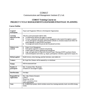 Comat Training Course on