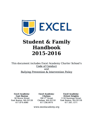 This document includes Excel Academy Charter Schools