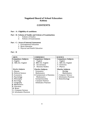Part - A : Eligibility of candidates