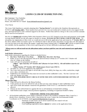 LIONS CLUB OF HAMILTON INC