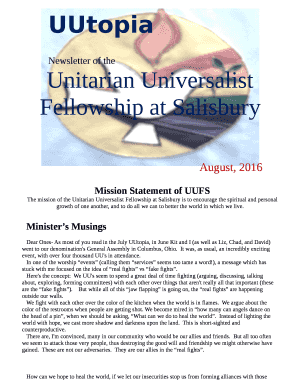 Unitarian Universalist Fellowship at Salisbury