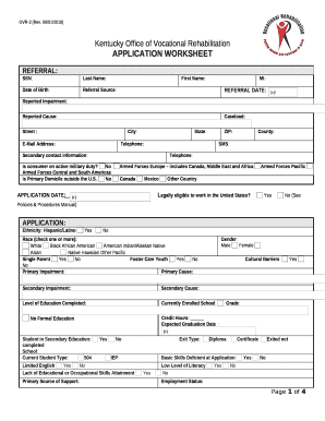 Reported Impairment: