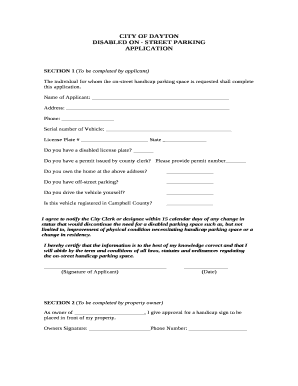 DISABLED ON - STREET PARKING