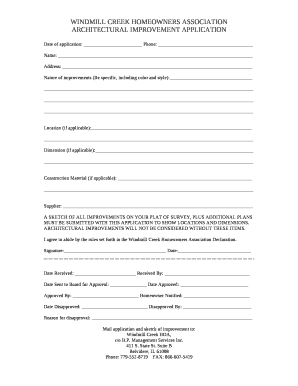 WINDMILL CREEK HOMEOWNERS ASSOCIATION