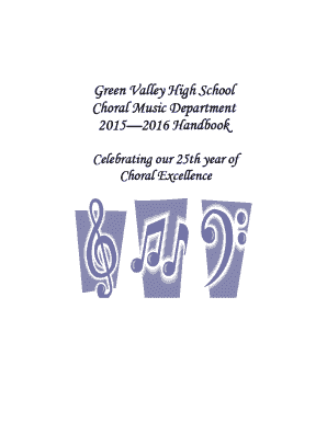 On behalf of our administration and myself, I gladly welcome you to the Green Valley High School Choral Music Program