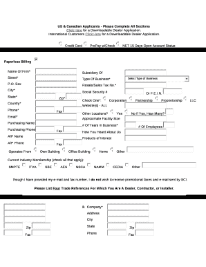 US & Canadian Applicants - Please Complete All Sections