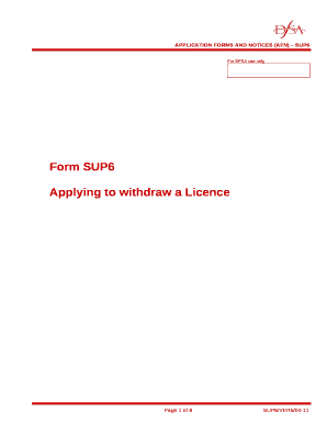 Form SUP6