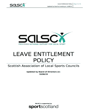 LEAVE ENTITLEMENT POLICY