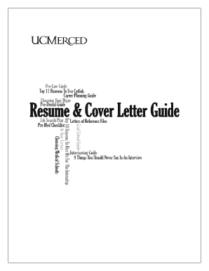 The Center for Career & Professional Advancements primary goal with this Resume and Cover Letter Guide packet is to help you with the job application process