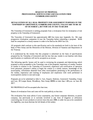 REQUEST OF PROPOSAL