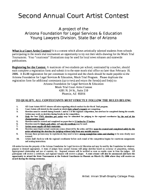 Second Annual Court Artist Contest