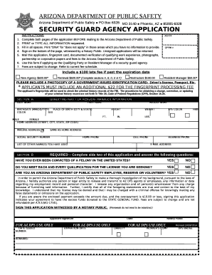 Arizona Department of Public Safety PO Box 6328MD 3140 Phoenix, AZ 85005-6328