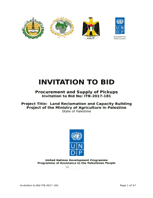 Procurement and Supply of Pickups