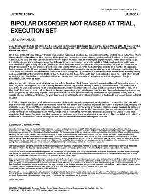 Bipolar disorder not raised at trial, execution set