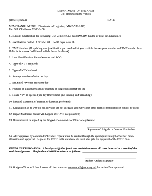 (Unit Requesting the Vehicle)