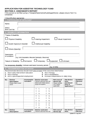 ASSISTIVE TECHNOLOGY FUND