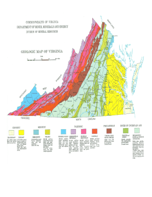Virginia Geology Analysis Table template