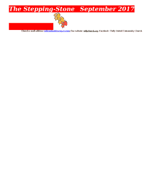 A NOTE FROM OUR PASTOR, template