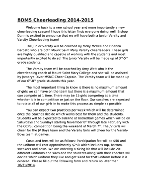 Welcome back to a new school year and more importantly a new cheerleading season template
