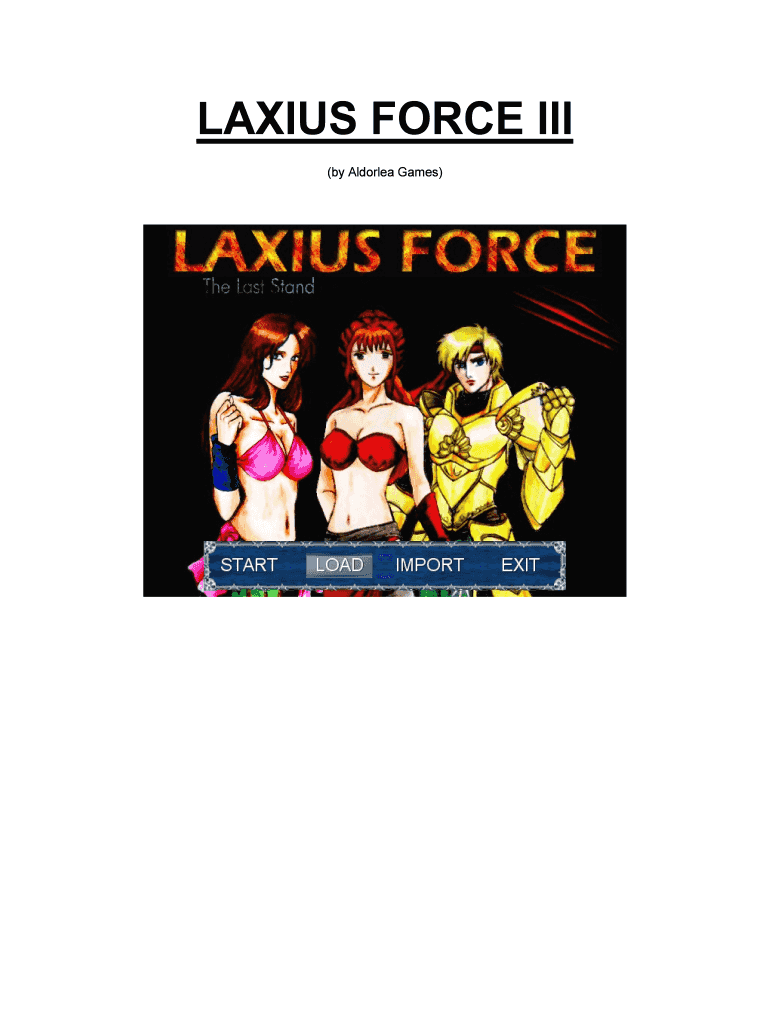 laxius-force-3-walkthrough-fill-online-printable-fillable-blank-pdffiller