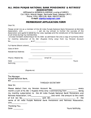 ALL INDIA PUNJAB NATIONAL BANK PENSIONERS' & RETIREES ASSOCIATION