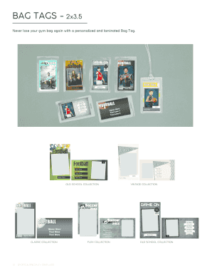 Fillable Online BAG TAGS - 2x3 Fax Email Print - pdfFiller