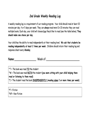 Reading fluency homework picture