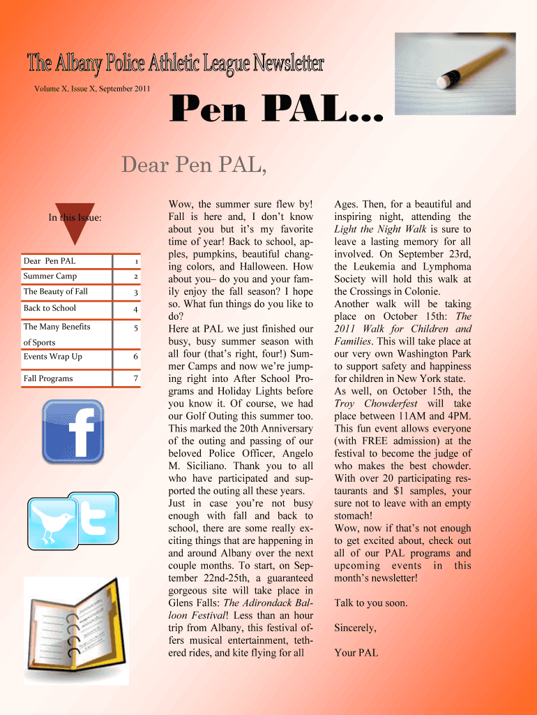 Fillable Online Dear Pen PAL, Fax Email Print - pdfFiller