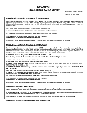 NEWSPOLL JOB NO template