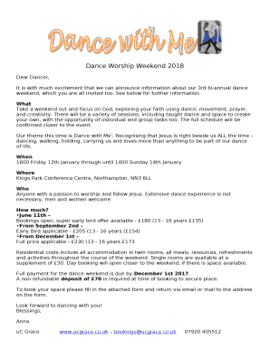 Dance Worship Weekend 2018 template