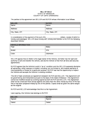 COUNTY OF CAPE GIRARDEAU template