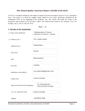 9 Details of the previous years AQAR submitted to NAAC after the latest Assessment and Accreditation template