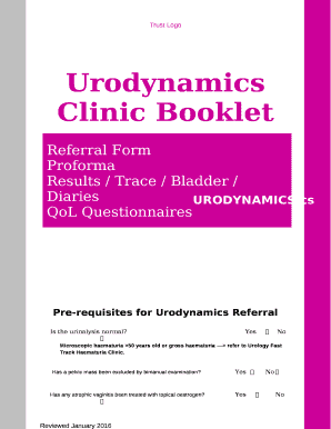 Urodynamics Clinic Booklet