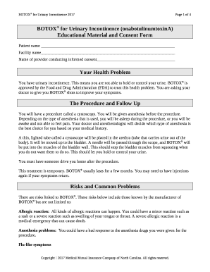 For Urinary Incontinence (onabotulinumtoxinA)
