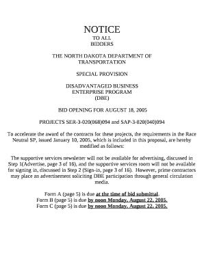 THE NORTH DAKOTA DEPARTMENT OF