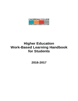 Work-Based Learning Handbook for Students