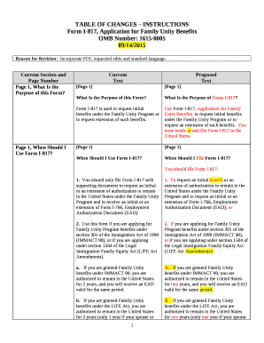 Form I-817, Application for Family Unity Benefits