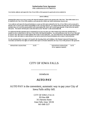 Authorization Form Agreement