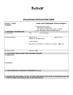 PROJECT NAME:Irlam and Cadishead Young Peoples Project