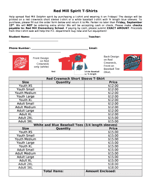 Red Mill Spirit T-Shirts template