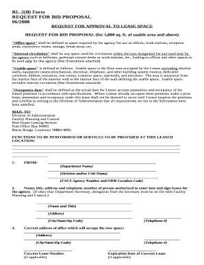 Commercial hvac bid template - RL-2(B) Form