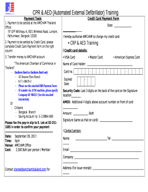 Payment to be settled at the AMCHAM Thailand Office:
