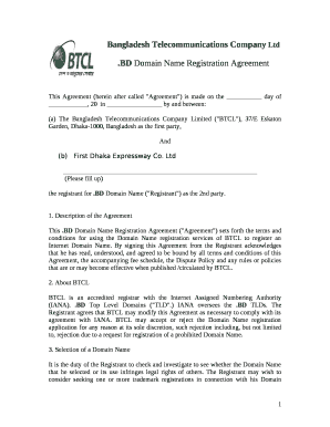 This Agreement (herein after called "Agreement") is made on the day of , 20in by and between: