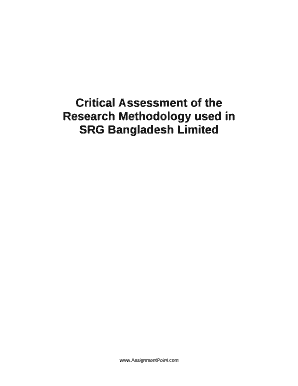 Critical Assessment of the