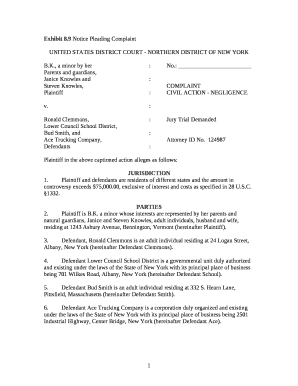 9 Notice Pleading Complaint