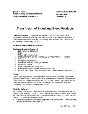 Policy/Procedure Number: 2