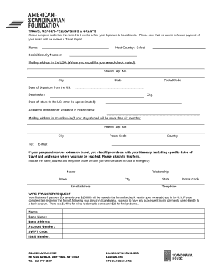 TRAVEL REPORTFELLOWSHIPS & GRANTS