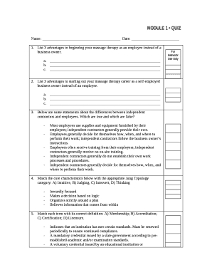 MODULE 1 QUIZ