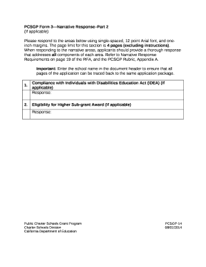 PCSGP Form 3Narrative ResponsePart 2