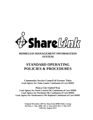 Lead Agency for Tulsa County Continuum of Care HMIS